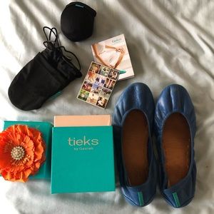 Tieks brand new blue size 6